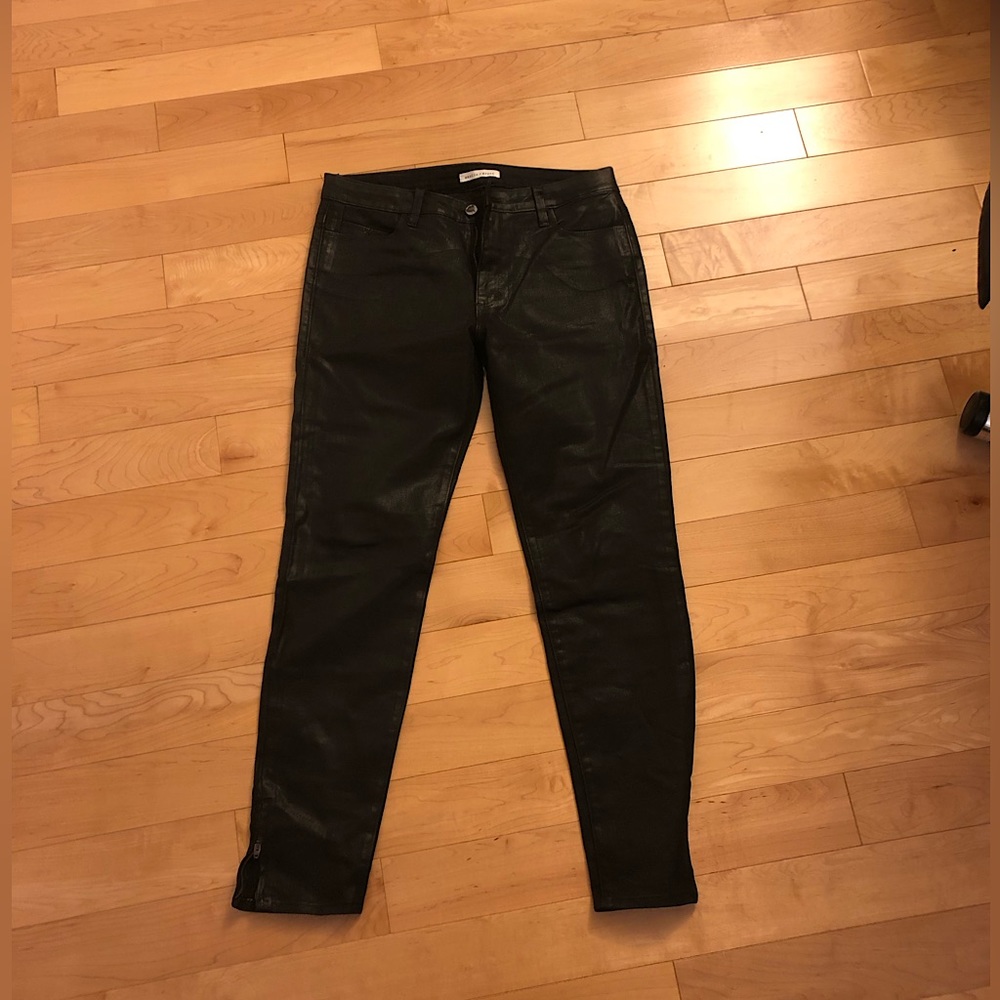 NWOT Coated leather look jeans by Weslin + Grant